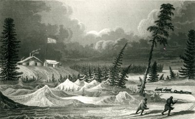 Winter View of Fort Franklin by George Back